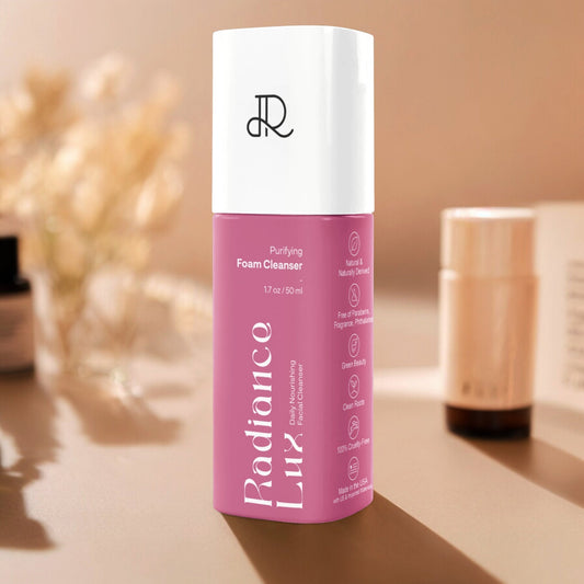 Radiance Lux Purifying Foam Cleanser - hydrating face cleanser bottle - Radiance Redefined: The Ultimate Guide to Choosing the Best Cleanser for Sensitive, Dry, and Oily Skin