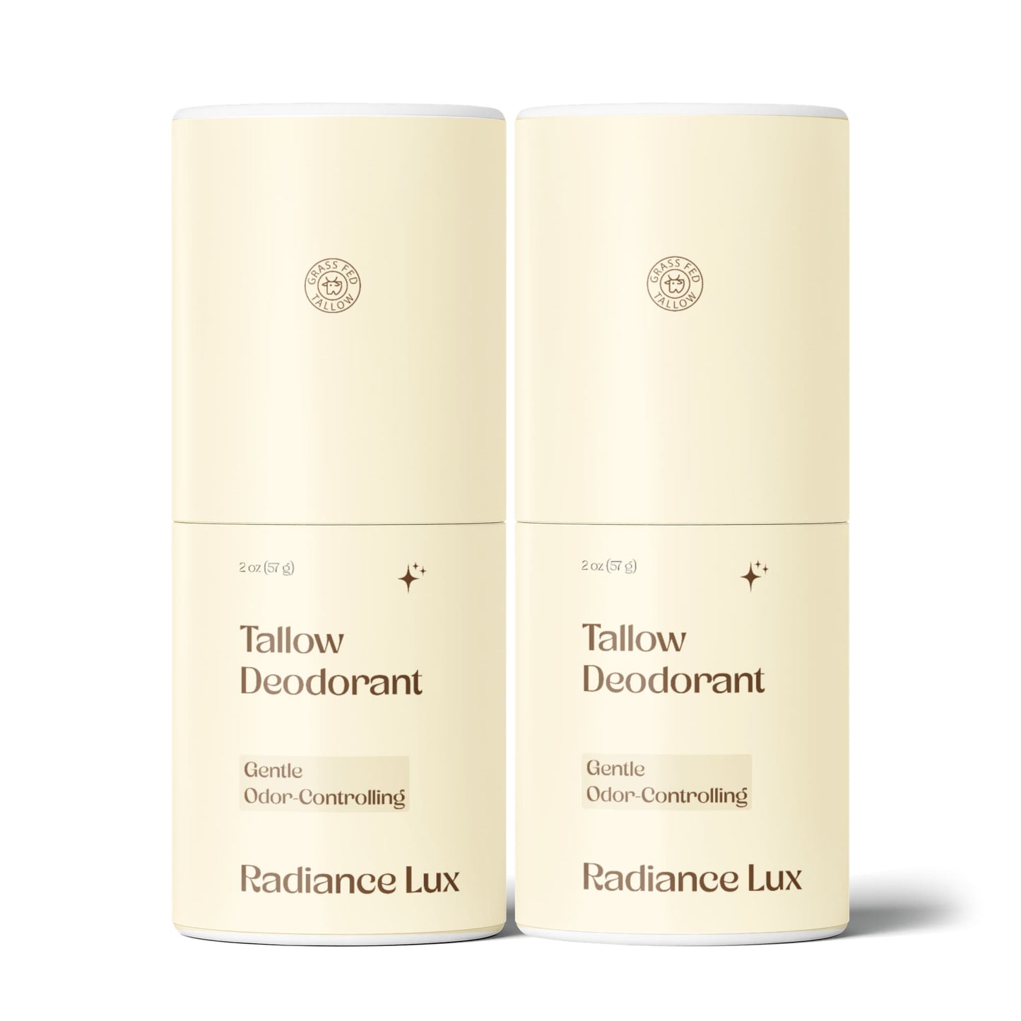 2 Pack Natural Tallow Deodorant Stick - Best Natural Deodorant