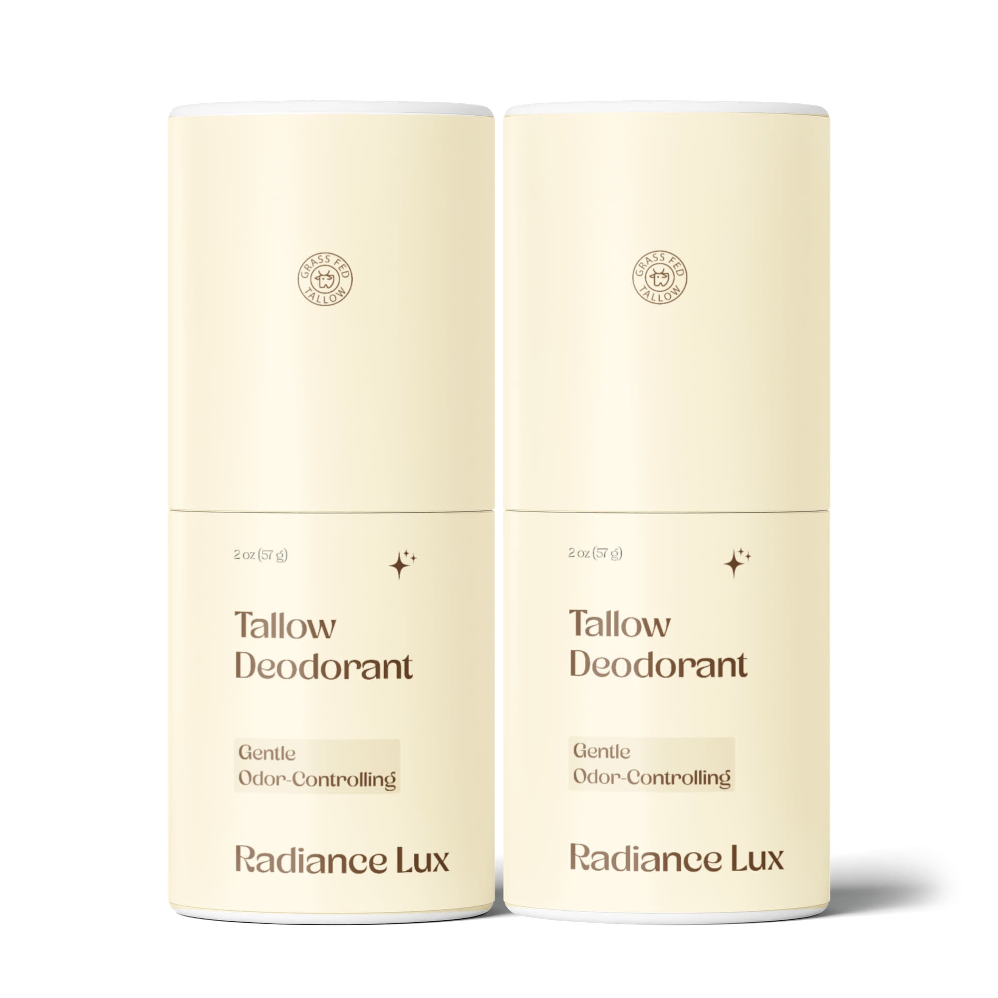 2 Pack Natural Tallow Deodorant Stick - Best Natural Deodorant