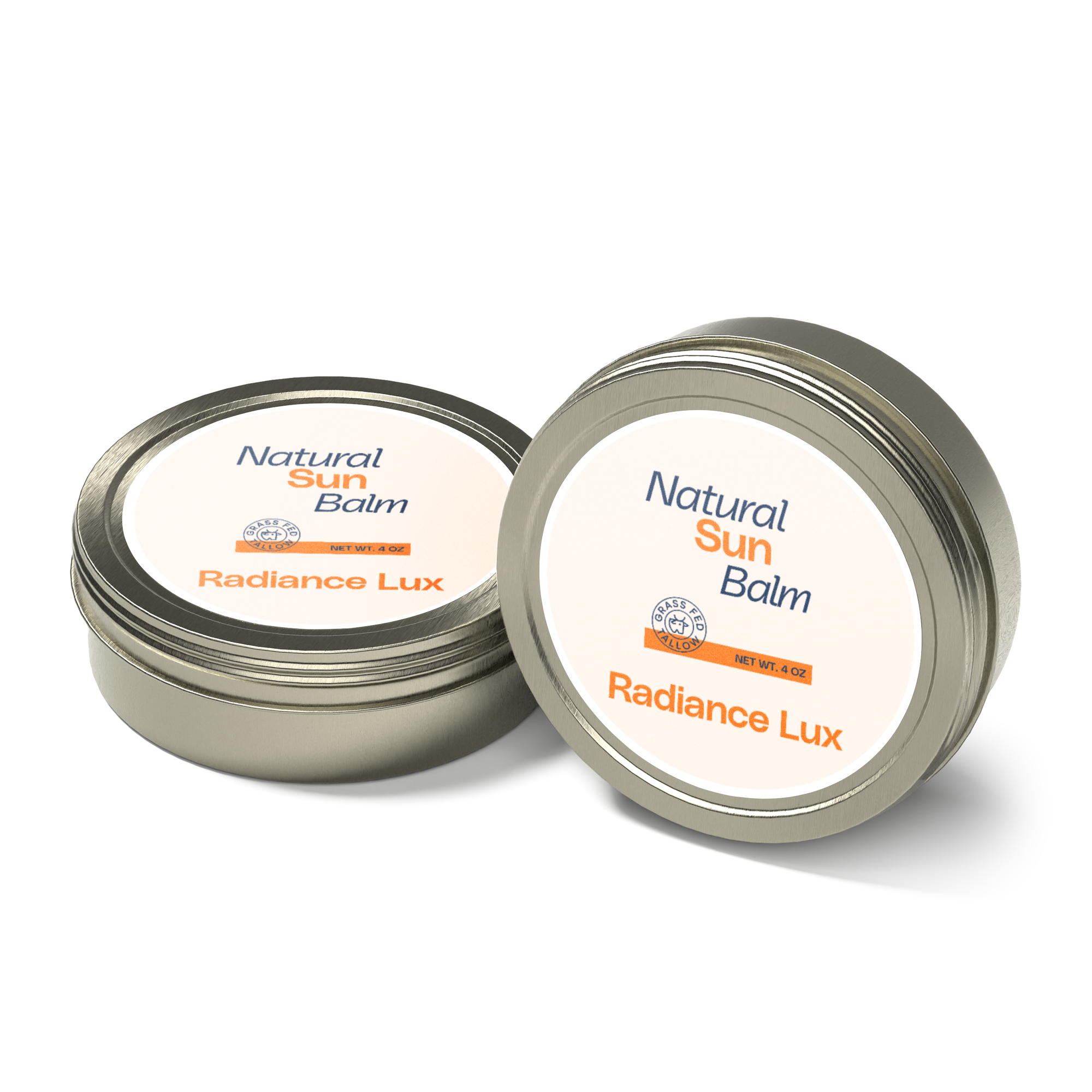 Edible Sun Balm - Natural Tallow Sun Balm 2 Pack Bundle – Natural Tallow-Based Sun Care | Radiance Lux