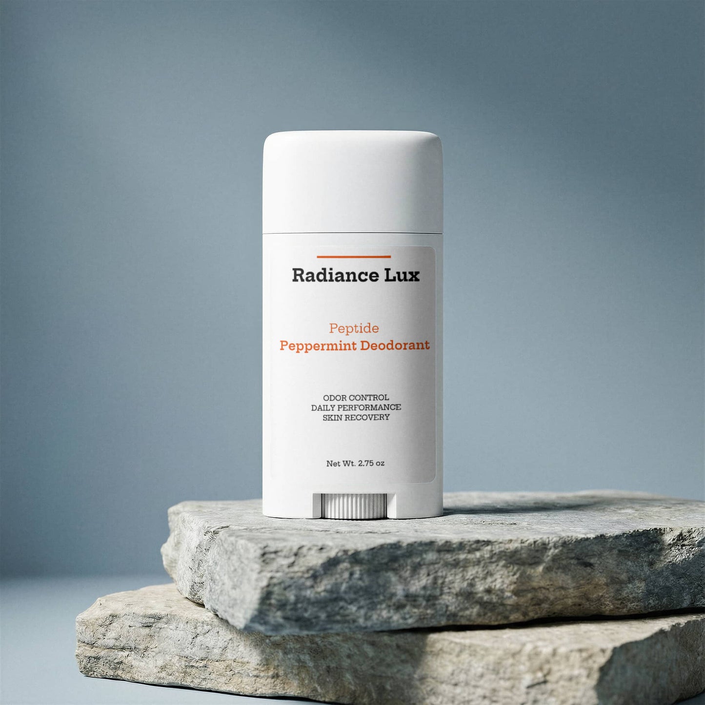 Peptide Peppermint Deodorant - 2 Pack | Non-Aluminum Natural Deodorant for Sensitive Skin