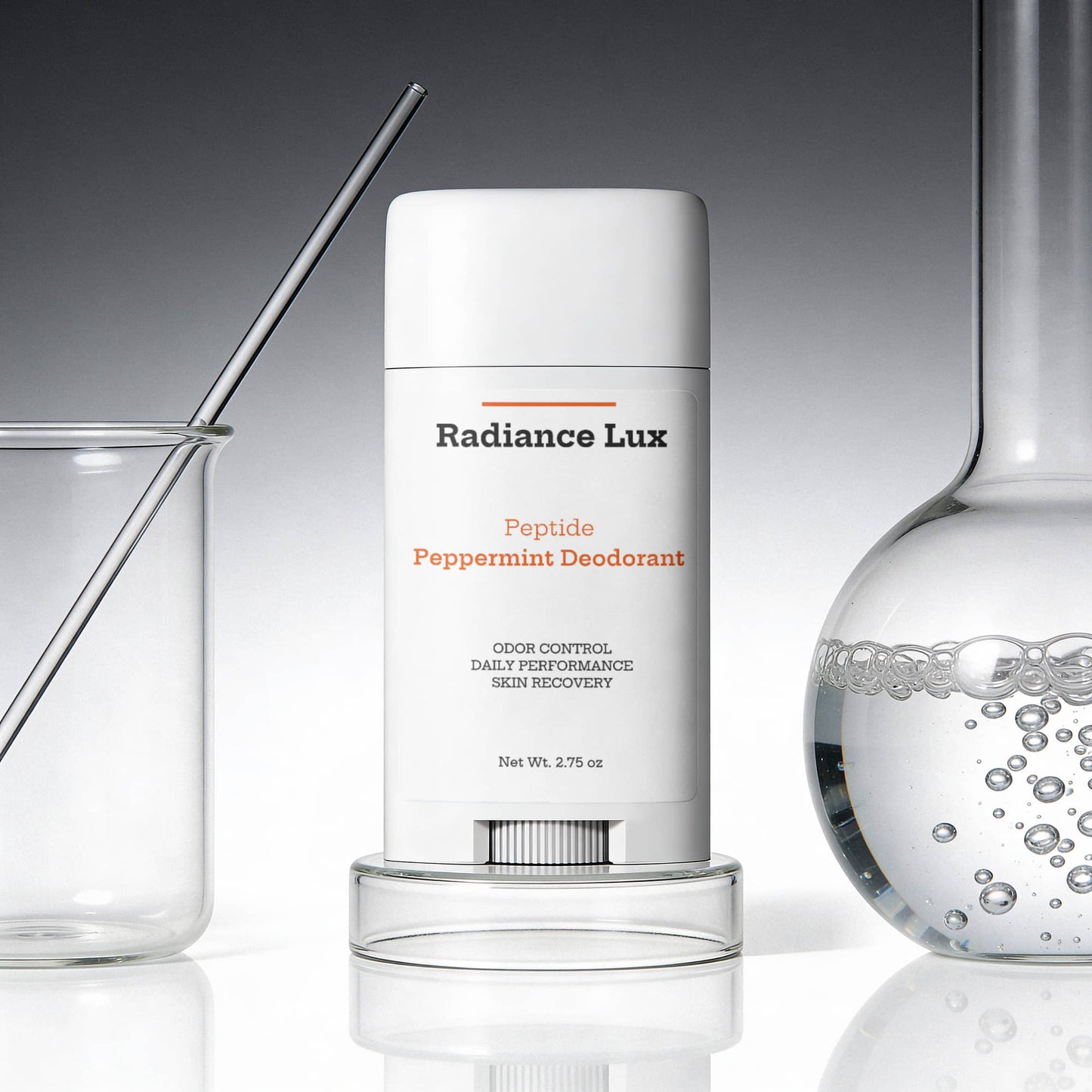 Peptide Peppermint Deodorant - 2 Pack | Non-Aluminum Natural Deodorant for Sensitive Skin