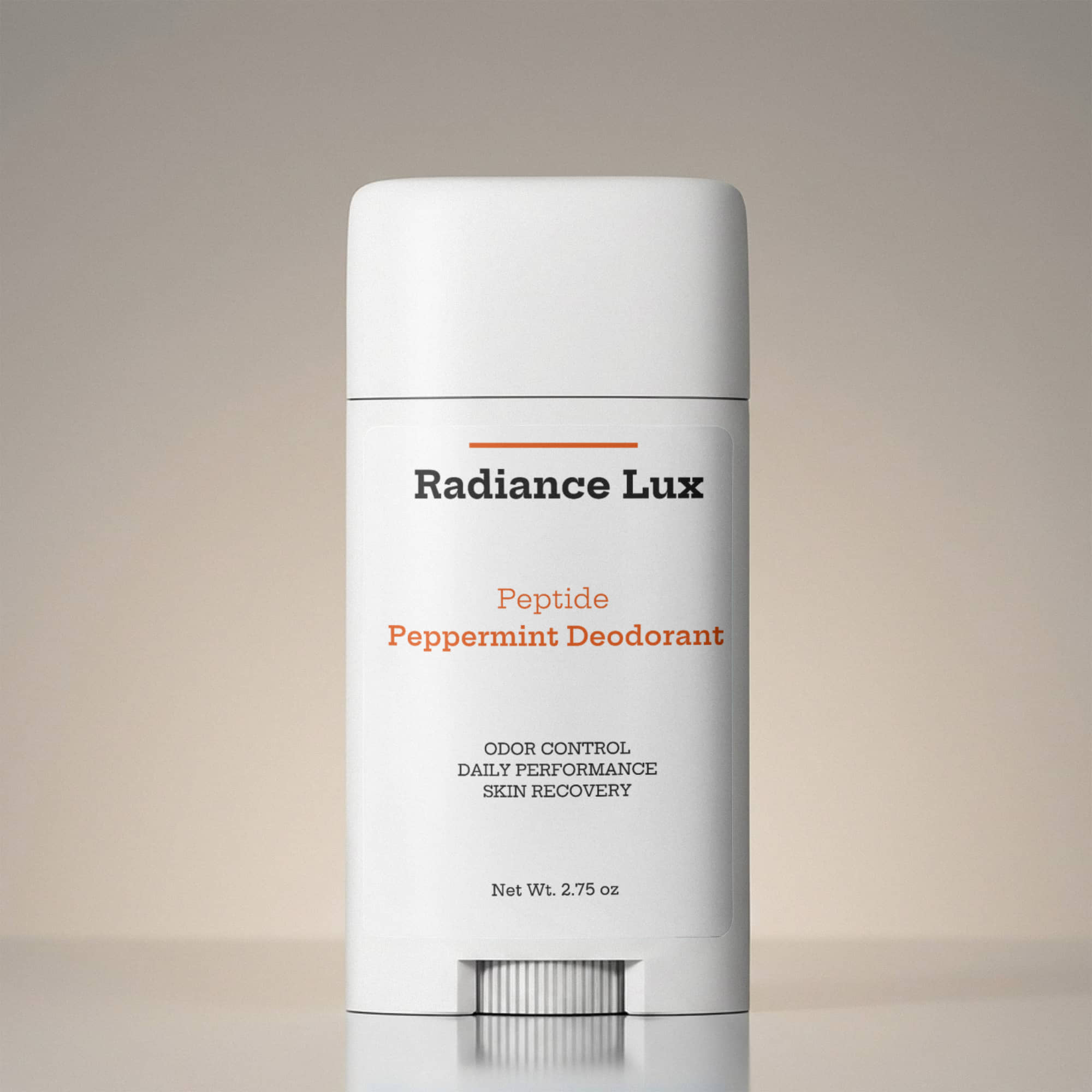 Peptide Peppermint Deodorant - 2 Pack | Non-Aluminum Natural Deodorant for Sensitive Skin