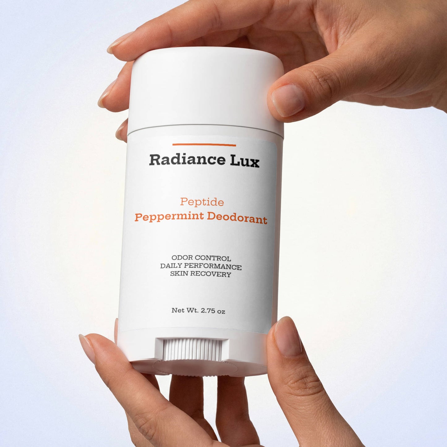 Peptide Peppermint Deodorant - 2 Pack | Non-Aluminum Natural Deodorant for Sensitive Skin