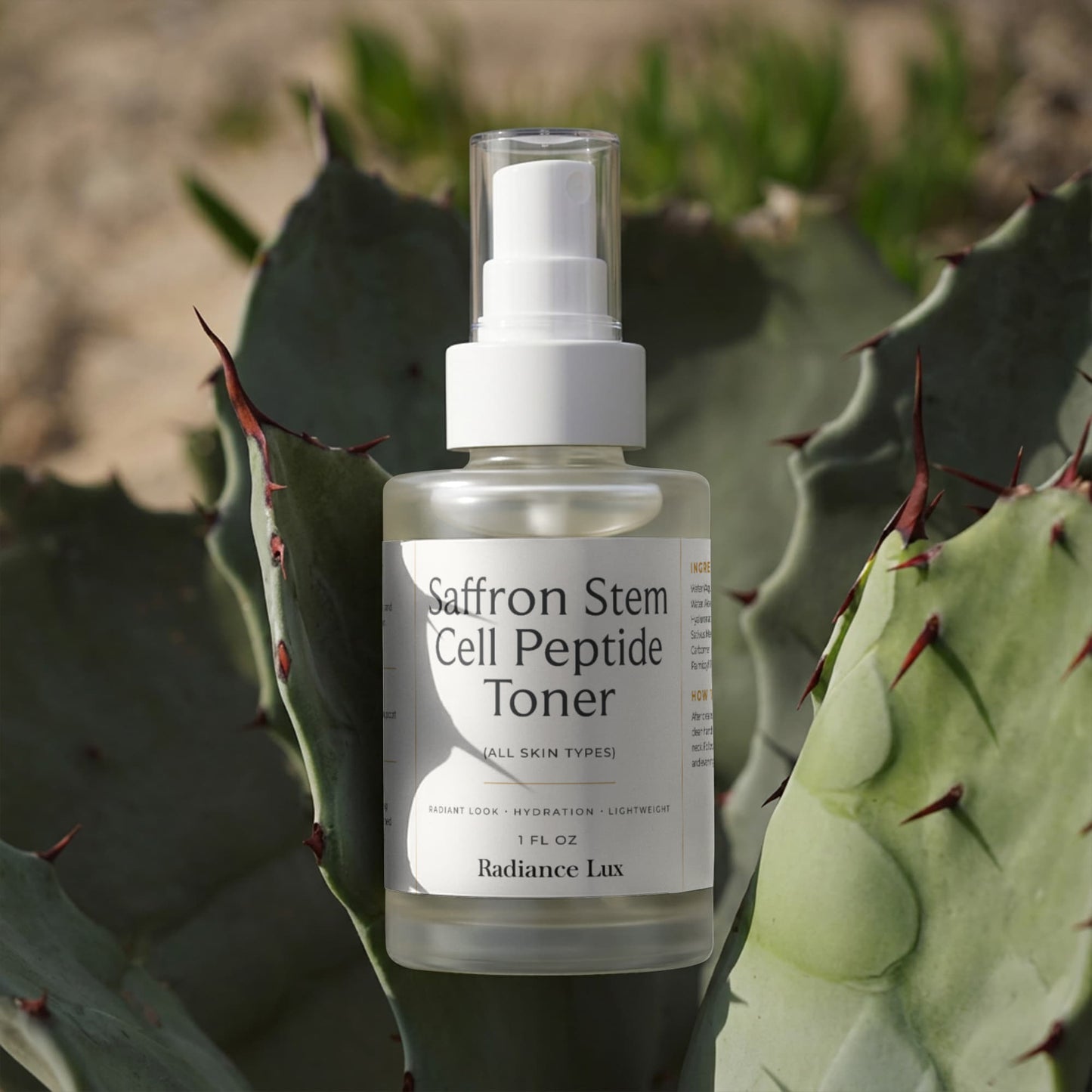 Saffron Stem Cell Peptide Toner — Luxury Saffron Face Toner