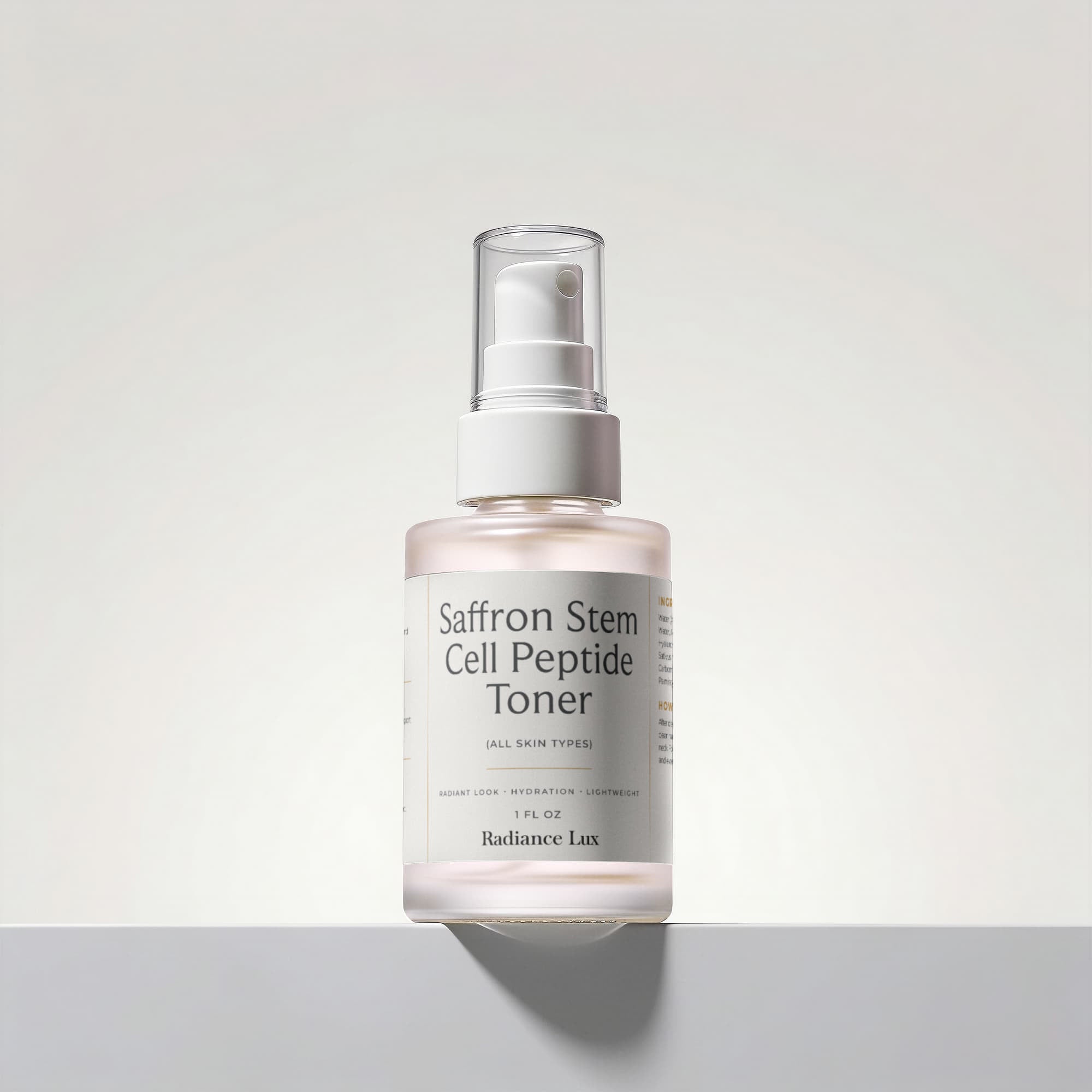 Saffron Stem Cell Peptide Toner — Luxury Saffron Face Toner