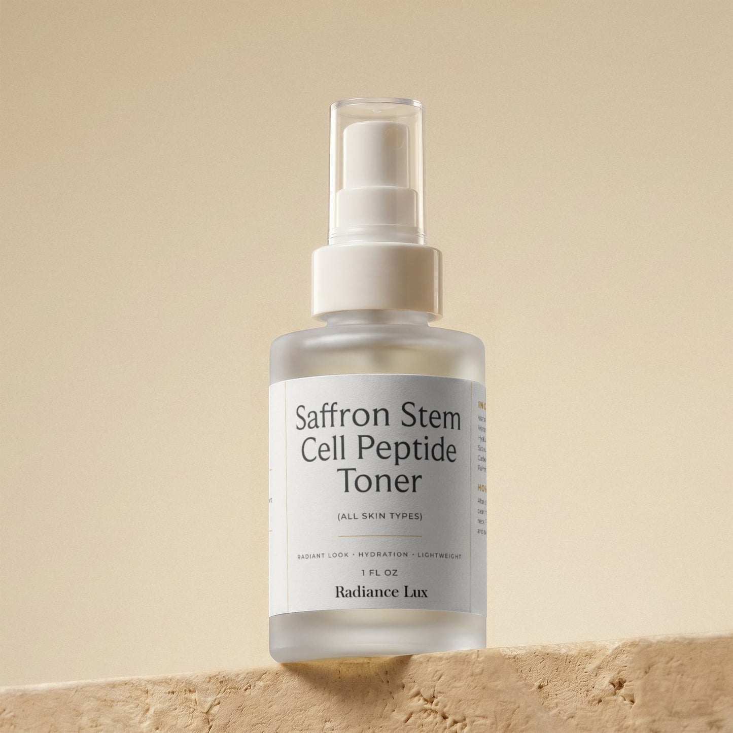 Saffron Stem Cell Peptide Toner — Luxury Saffron Face Toner