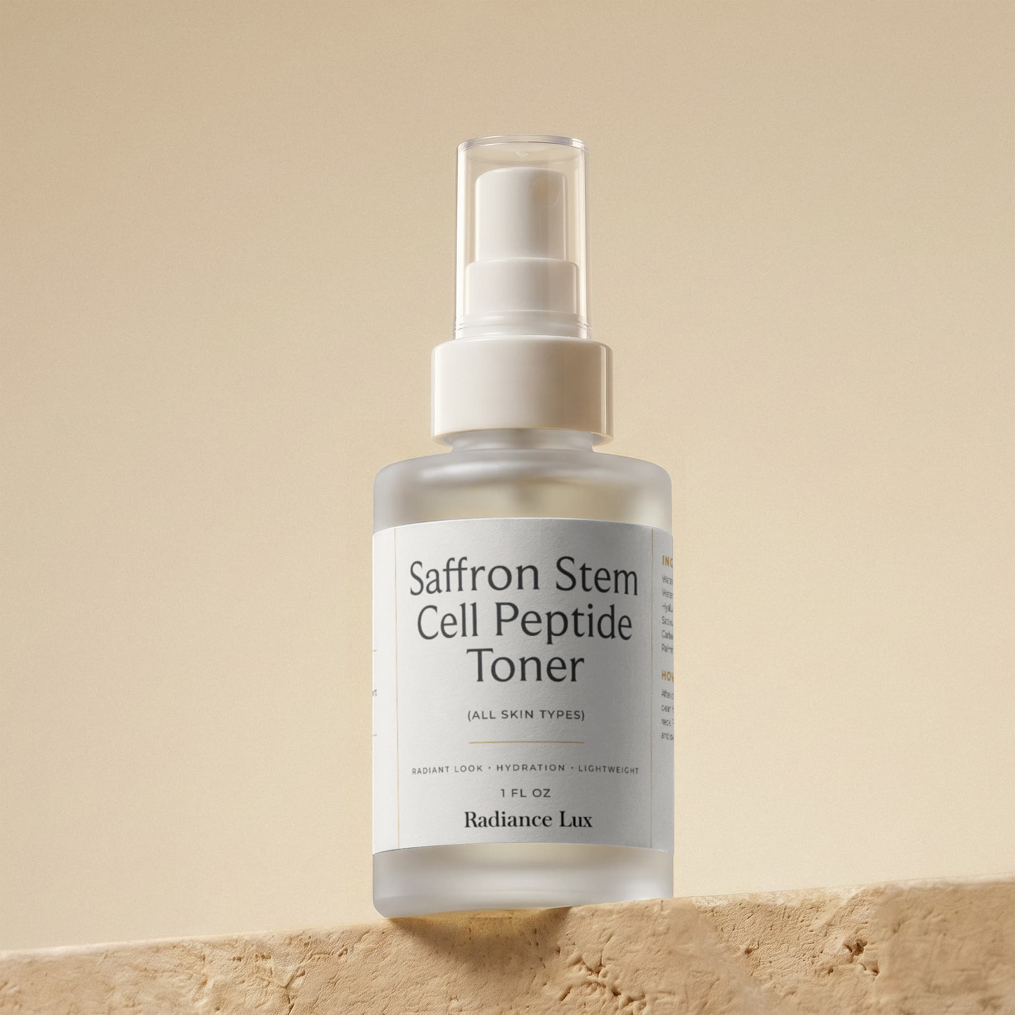 Saffron Stem Cell Peptide Toner — Luxury Saffron Face Toner
