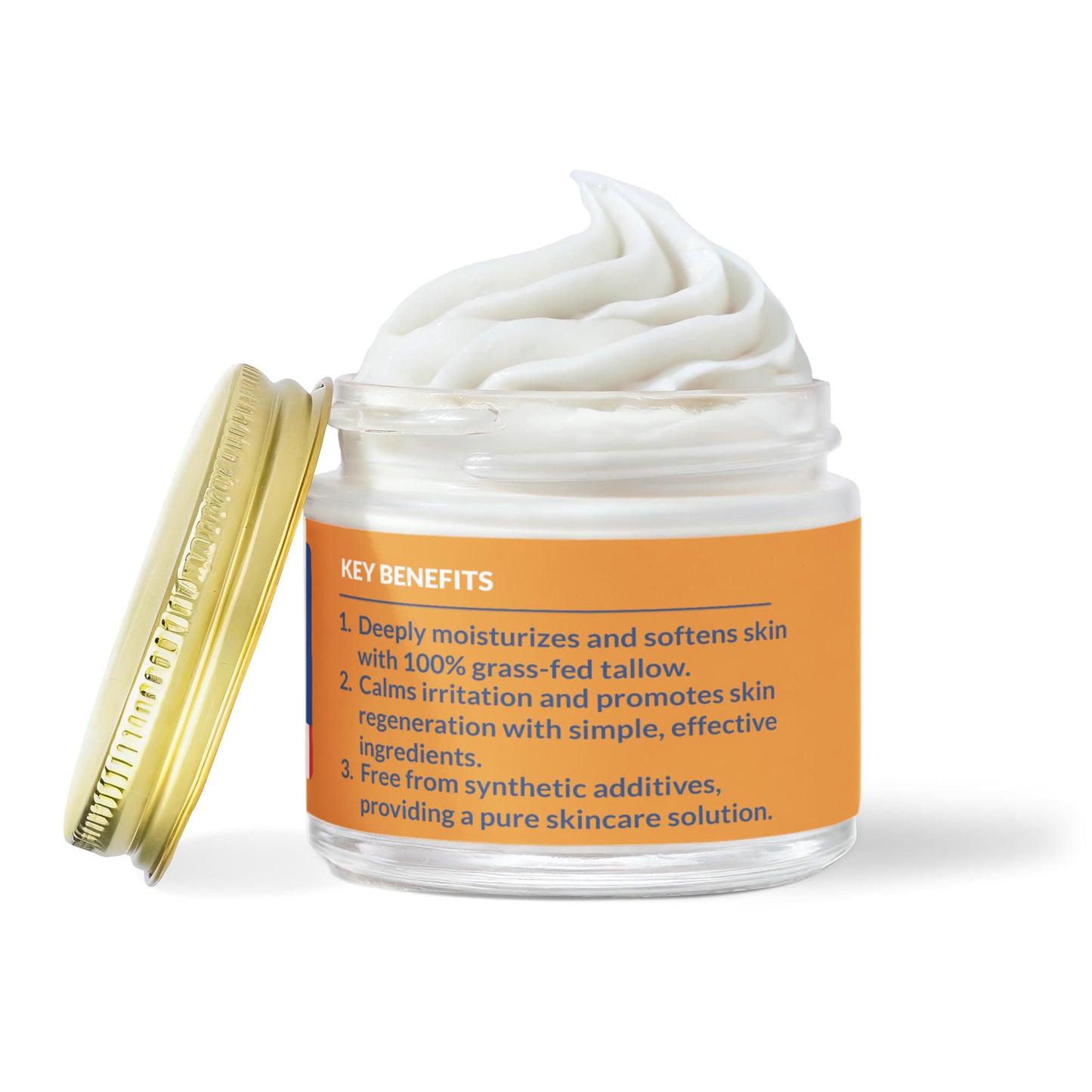 Whipped Grass-Fed Tallow Balm with Vanilla Bean – Deep Hydration & Natural Skin Repair