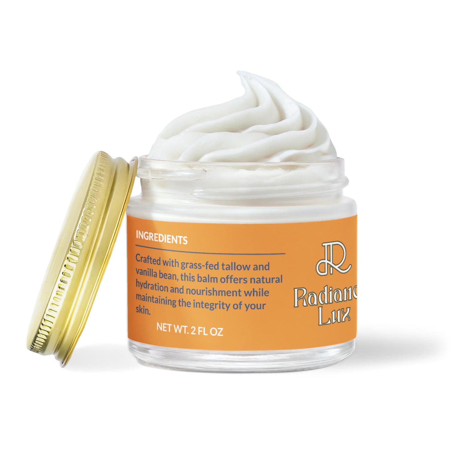 Whipped Grass-Fed Tallow Balm with Vanilla Bean – Deep Hydration & Natural Skin Repair