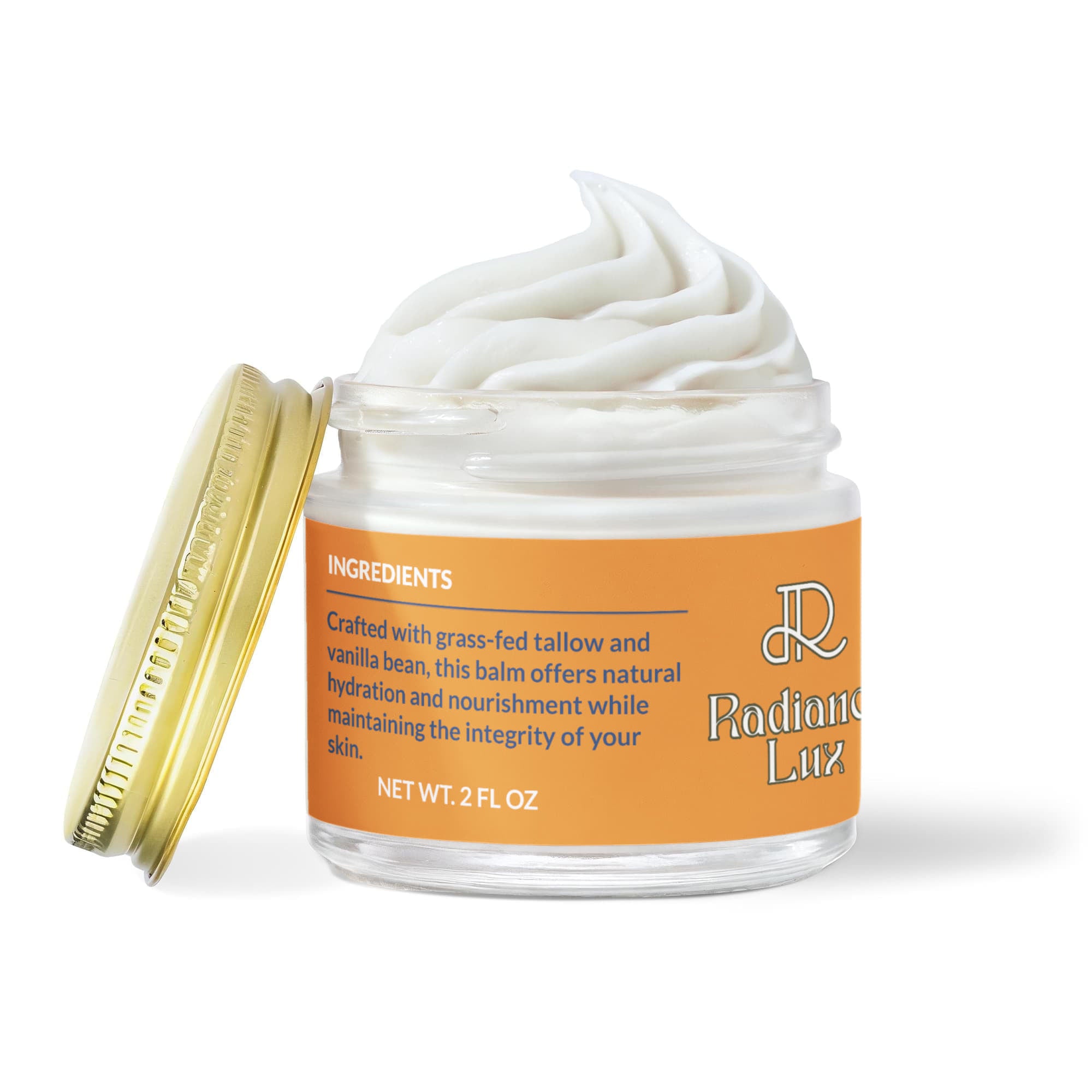 Whipped Grass-Fed Tallow Balm with Vanilla Bean – Deep Hydration & Natural Skin Repair