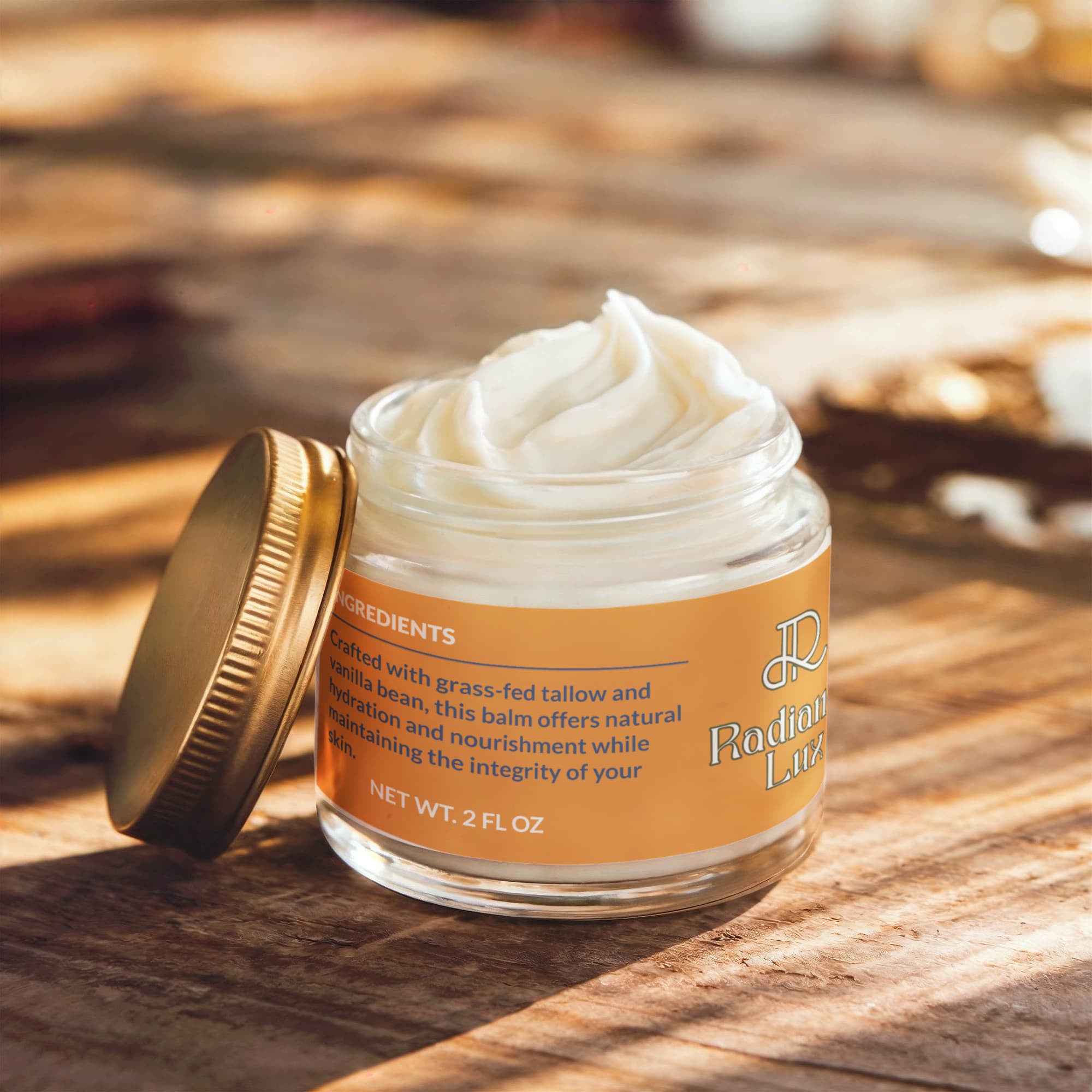 Whipped Grass-Fed Tallow Balm with Vanilla Bean – Deep Hydration & Natural Skin Repair