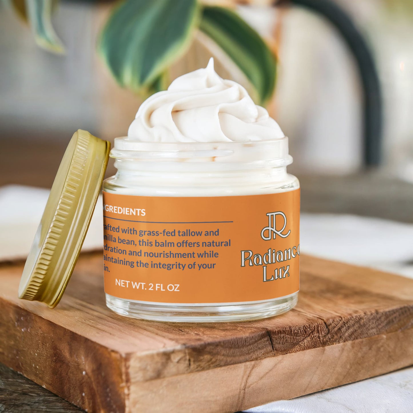 Whipped Grass-Fed Tallow Balm with Vanilla Bean – Deep Hydration & Natural Skin Repair