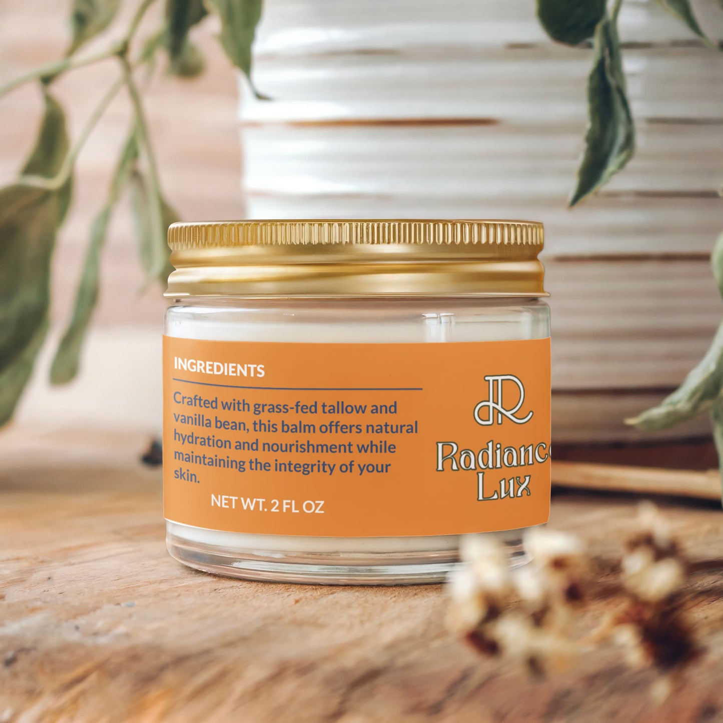 Whipped Grass-Fed Tallow Balm with Vanilla Bean – Deep Hydration & Natural Skin Repair